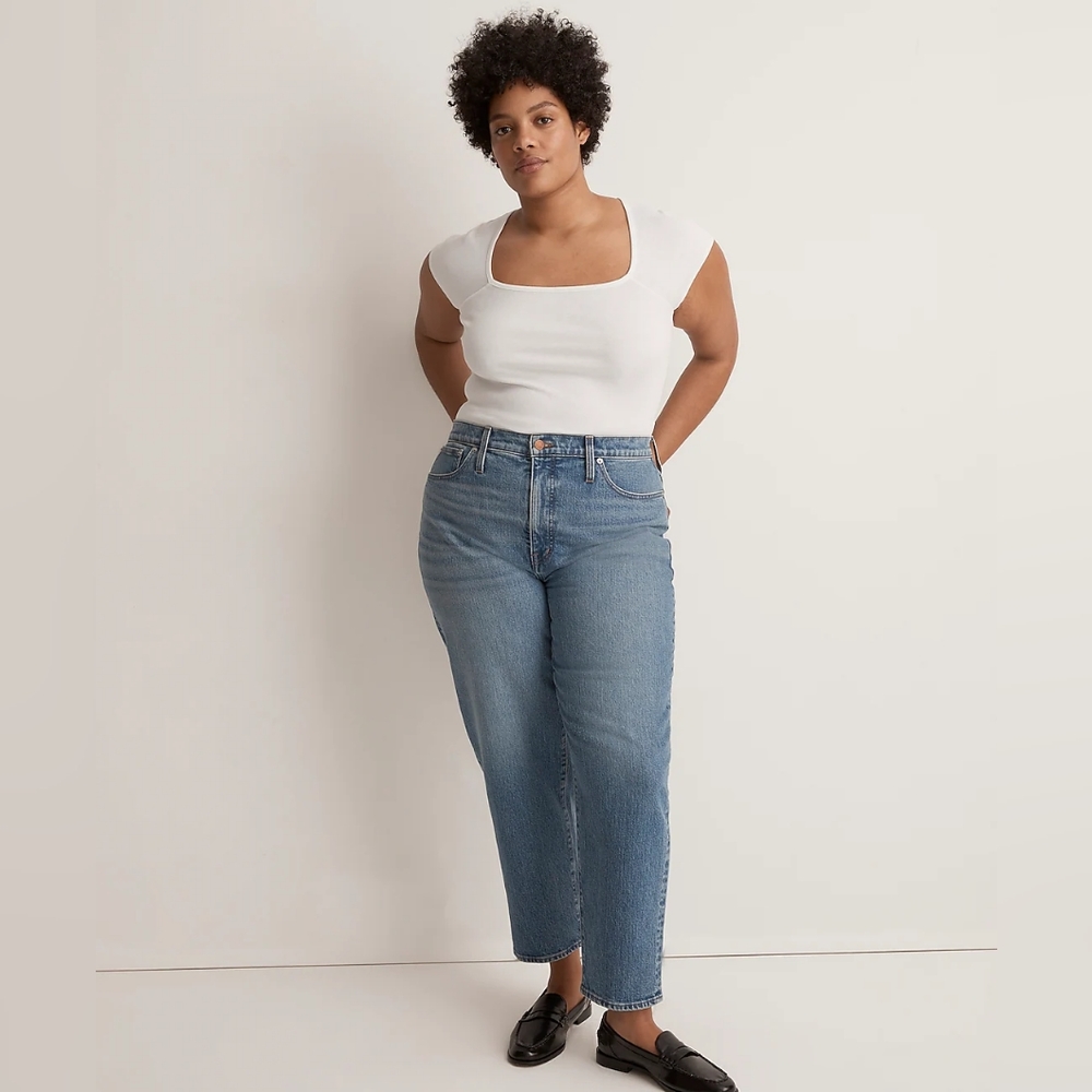NWT Madewell Balloon Jeans, Size 18W, Plus Size Cropped Denim Jeans, Retro Jeans